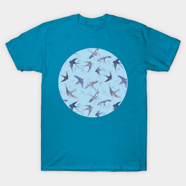 swallows T-Shirt by Irina_Reznikova